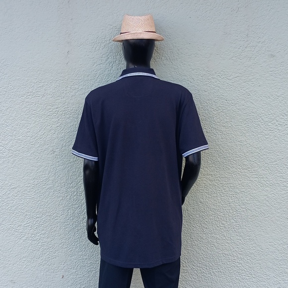 BOSS, HUGO BOSS (PERU) MEN'S LUXURY BLACK POLO W/CONTRASTING COLLAR/SLEEVES - Picture 4 of 16